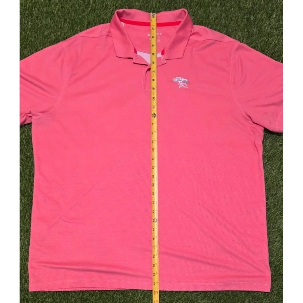 Nike‎ Golf Torrey Pines Polo Shirt XXL Men's Dri-Fit Coral Salmon Performance